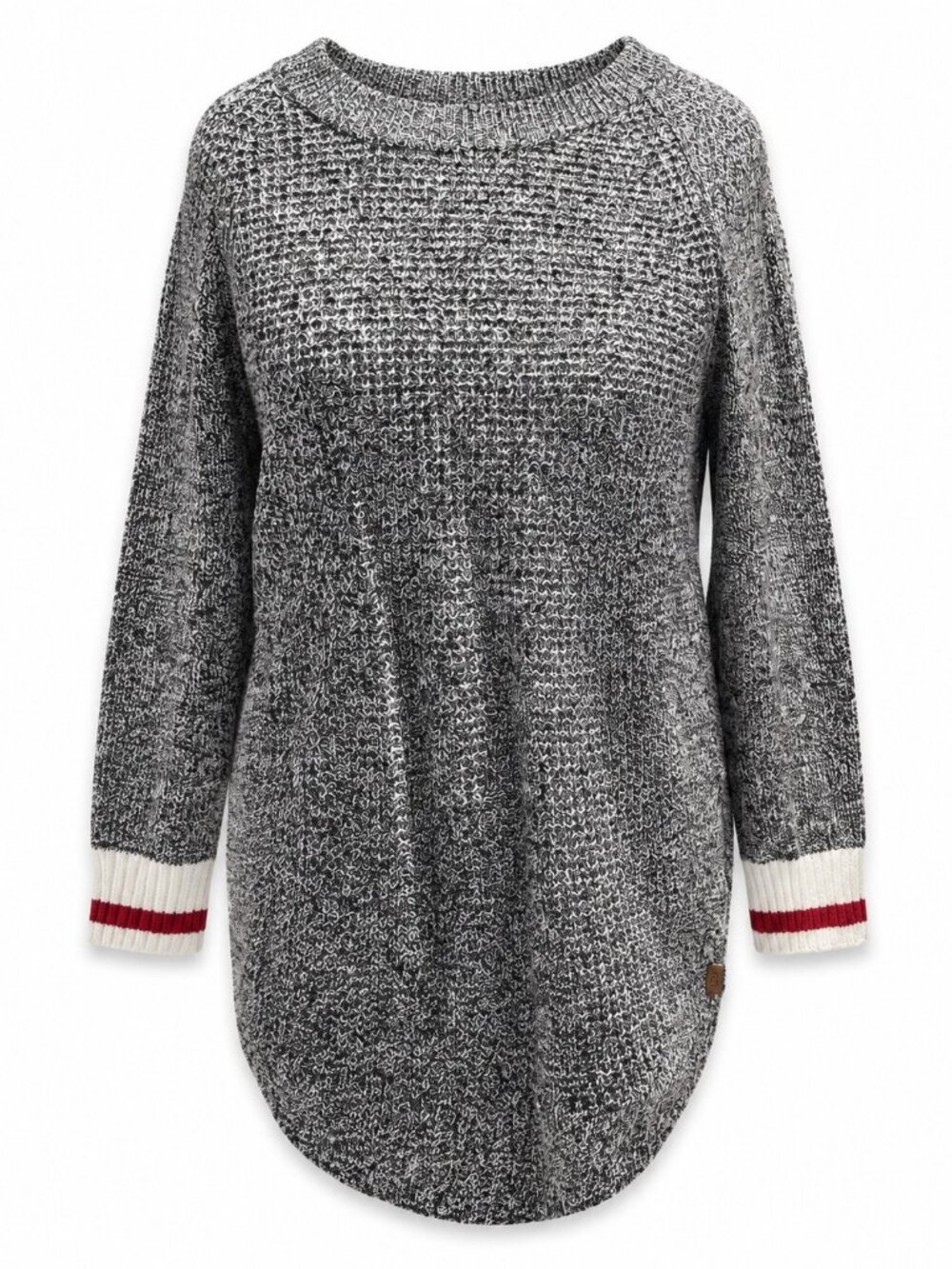 Roots Cabin Gray Longline Knit Sweater Size XS